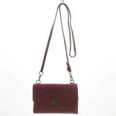 イルビゾンテ IL BISONTE ポシェット ミニショルダーバッグ レザー レッド 赤