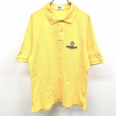 Munsingwear グランドスラム 鮮やかなイエロー半袖ポロシャツ - メルカリ