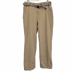 【中古】[印象AB] mizuno OUTDOOR ミズノ アウトドア パンツ レディース L ベージュ ナイロン×ポリウレタン ストレート ジップフライ 裾に調節ゴム 後ろがジップポケット ベルト脱着可 生地にクレープ感 メッシュ裏地のサムネイル