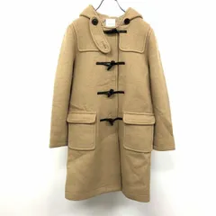古着 ローリーズファーム LOWRYS FARM ダッフルコート 裏地付き 無地 トグルボタン留め 長袖 ウールなど M ブラウンベージュ系 レディース 女性