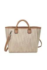 【特価商品】手提げ 斜め掛け 3way ショルダー 帆布 A4サイズ 皮革 ハンドバッグ レザー 大容量 軽量 PC 撥水 キャンバス 就活 ビジネスバッグ 通勤 レディース 通学 トートバッグ B5486