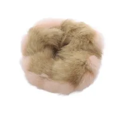 アッカ acca ミンクファーシュシュ ピンク ベージュ
