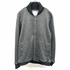 【中古】[印象AB] THE SHOP TK ザ・ショップ ティーケー カットソーブルゾン / ジャケット メンズ M ヘザーグレー ポリエステル100% ダブルジップ 長袖 裏起毛 ヘリンボーンのサムネイル