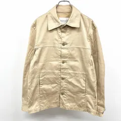 【中古】[印象B] MEN'S BIGI SPILLO＆FILO メンズビギ ステンカラージャケット メンズ M ベージュカーキ 綿など 若干薄手 ヘリンボーン ボタン留め 長袖のサムネイル