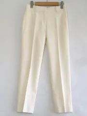 【225847】theory luxe セオリーリュクス  AMBER Soft Fedora テーパードパンツ　ウール/ストレッチ  ・34 03-9306450 オフホワイト