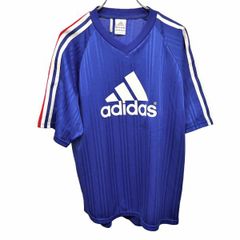 90s 日本製デサント社 adidas アディダス サッカーシャツ ゲームシャツ