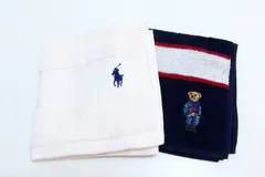 【227083】POLO RALPH LAUREN ラルフローレン  ウォッシュ・ハンドタオル 2枚セット ポロベア 今治タオル