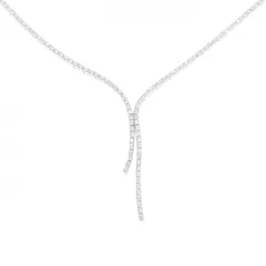 K18WG ダイヤモンド ネックレス 2.00CT