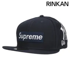 シュプリーム ×ニューエラ New Era  MLB Teams Box Logo Cap エンブロイダリー刺繍ベースボールキャップ メンズ 7.625