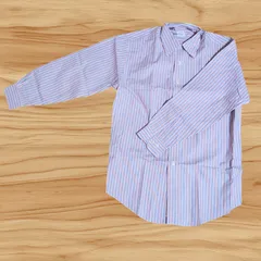 Brooks Brothers　ポロシャツ　Mサイズ　長袖シャツ　ストライプ　ピンク　ブルー