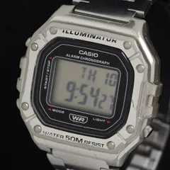 稼働 カシオ 3224 W-218H QZ デジタル文字盤 メンズ腕時計 KRH 2000000 NSK