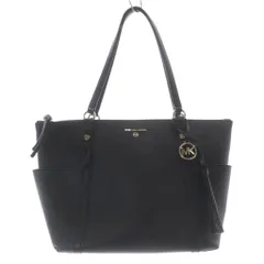 マイケルコース MICHAEL KORS SULLIVAN LARGE SAFFIANO LEATHER TOP-ZIP トートバッグ ハンドバッグ レザー ロゴ 黒