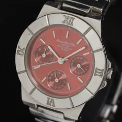 アレサンドラオーラ AO-900-5 QZ 赤文字盤 メンズ腕時計 KRH 2000000 NSK