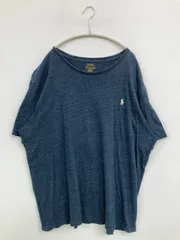 Polo Ralph Lauren ポロラルフローレン Tシャツ/カットソー XXL ブルー 無地 ワンポイント ブランドロゴ