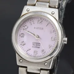 ソーラー シチズン ウィッカ E030-S001935 紫文字盤 レディース腕時計 2000000 NSK KRK