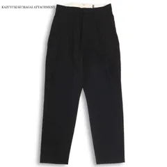 KAZUYUKI KUMAGAI ATTACHMENT カズユキクマガイ KP83-012 ストレッチ ギャバ ワイド ジョッパーズ パンツ Sz.1　メンズ 黒のサムネイル