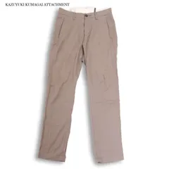 KAZUYUKI KUMAGAI ATTACHMENT カズユキクマガイ アタッチメント 40/2CM ストレッチ サージ ジョッパーズ パンツ Sz.1 メンズのサムネイル