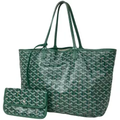 ゴヤール GOYARD サンルイPM リバーシブル トートバッグ コーティングキャンバス グリーン レディース 【中古】のサムネイル
