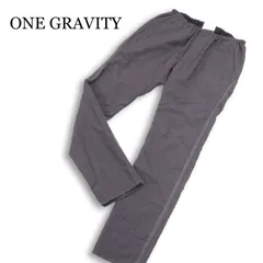 ONE GRAVITY ワングラビティ 春夏 サイドライン★ サマー ウール イージー パンツ 日本製 Sz.M メンズ 灰のサムネイル