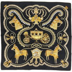 未使用タグ付き HERMES エルメス プチカレ 古き良きアメリカ スカーフ