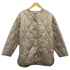 グローバルワーク GLOBAL WORK キルティングジャケット長袖 無地 ポリエステル GW723001AD M ベージュ