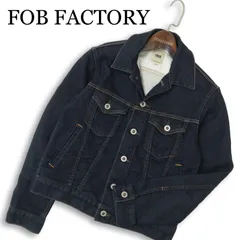 FOB FACTORY エフオービーファクトリー F2288 ストレッチ★ スウェット デニム ジャケット Gジャン 日本製 Sz.XS メンズのサムネイル