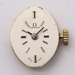 OMEGA オメガ クリスタルボール 懐中時計 手巻き スケルトン