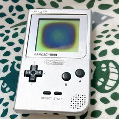 ゲームボーイポケット シルバー ジャンク品 任天堂 GAME BOY pocket MGB-001 本体のみ 画面焼け 電池端子サビあり 修理用 部品取り メンテナンスベース レトロゲーム 希少カラー 🌸✨