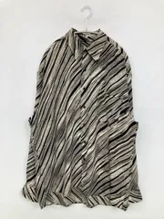 Le MONDE シャツ/ブラウス L/G ブラック その他総柄 ミドル丈 長袖 レギュラーカラー