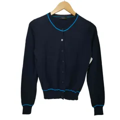 ポールスミスブラック Paul Smith BLACK コットン100 クルーネック カーディガン レディース JPN：M 