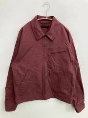 UNIQLO ユニクロ ブルゾン S レッド コットン 無地 ショート丈 フードなし ジップアップ