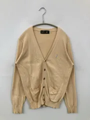 EAST BOY イーストボーイ カーディガン/ボレロ 9 ベージュ コットン 無地 ワンポイント ミドル丈 長袖