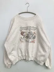 comme ca コムサ スウェット アイボリー 前面プリント 長袖