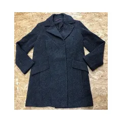 古着 COMPTOIR DES COTONNIERS コントワー・デ・コトニエ サイズ36 レディース リーファーコート 若干厚手 裏地有り フライフロント 長袖 グレー