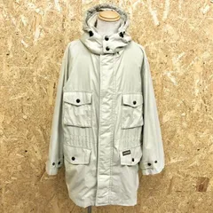 古着 McGREGOR マックレガー L メンズ ジャケット コート 裏地付き フード脱着可 ドットボタン×ジップ留め 長袖 - ライトグリーングレー系