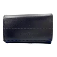 Salvatore Ferragamo フェラガモ キーケース AQ-66 4518 ブラック系 レザー ユニセックス 6連 シルバー金具 