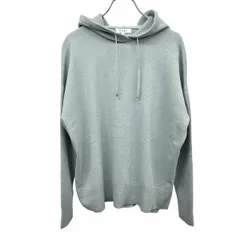 【中古】[印象A] PLST プラステ リブニット / プルオーバー / パーカー レディース M グリーンブルー系 青系 綿×毛 ロングテール 無地 裾の両サイドにスリット 長袖のサムネイル