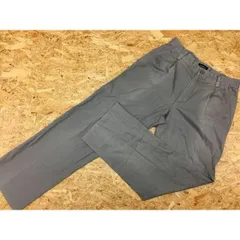 【中古】[印象B] NIKE GOLF ナイキ ゴルフ メンズ サイズ30 ライトグレー系 パンツ 2タック ジップフライ 緩いテーパード 無地 バックに刺繍ロゴ入り ロングのサムネイル