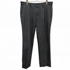 【中古】[印象AB] Munsingwear マンシングウェア パンツ メンズ 85 チャコールグレー 綿×ポリエステル×ポリウレタン 微起毛 1タック ペンギン刺繍 ジップフライのサムネイル