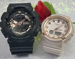 恋人たちのGショック ペアウオッチ G-SHOCK ペア腕時計 カシオ 2本セット gショック GA-110RG-1AJF  BGA-280BA-4AJF  アナデジ 電池式  ラッピング無料 　クリスマス プレゼント 誕生日 御祝い還暦 銀婚式 結婚記念日 