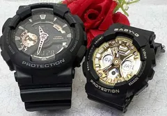 恋人たちのGショックペアウオッチ Gショック ペア G-SHOCK BABY-G  ペア腕時計 カシオ 2本セット アナデジ  GA-110RG-1AJF BA-130-3AJF  ラッピング無料  メッセージカード手書きします 　クリスマス プレゼント 誕生