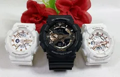 恋人たちのGショック トリプルウオッチ G-SHOCK BABY-G トリプル腕時計 カシオ 3本セット  アナデジ GA-110RG-1AJF BA-110RG-7AJF  ラッピング無料 手書きのメッセージカードお付けします   クリスマス