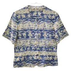 PLIDOUL フェミニン ボヘミアン ストライプ ブラウス ジャケット