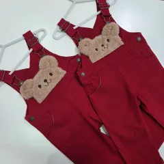 日本 80 子供用 クマ オーバーオール