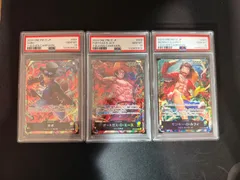 【3連番】PSA10 セブン ワンピースカード プロモ サボ エース ルフィ