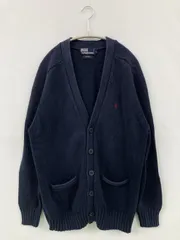 Polo by Ralph Lauren ポロバイラルフローレン カーディガン/ボレロ L ネイビー コットン 無地 ワンポイント ブランドロゴ ミドル丈 長袖