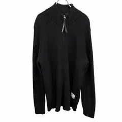 【中古】[印象AB] G-Star Raw ジースターロウ リブニット / ハイネックカーディガン / フルジップセーター メンズ LL XL 黒 オーガニックコットン×アクリル 長袖のサムネイル