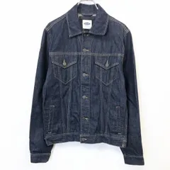 【中古】[印象AB] OLD NAVY オールドネイビー メンズ 男性 S ブルー 青 綿100% デニム ジャケット Gジャン ジージャン トラッカージャケット ボタン留め 長袖のサムネイル