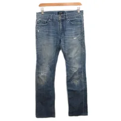 バーバリーブラックレーベル BURBERRY BLACK LABEL デニムパンツ ジーンズ ローライズ ストレート 70 インディゴ D1R50-401-22■IBO91