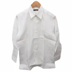 クリスチャンディオール Christian Dior MONSIEUR ビジネスシャツ ワイシャツ 長袖 コットン 白 ホワイト AZC5525